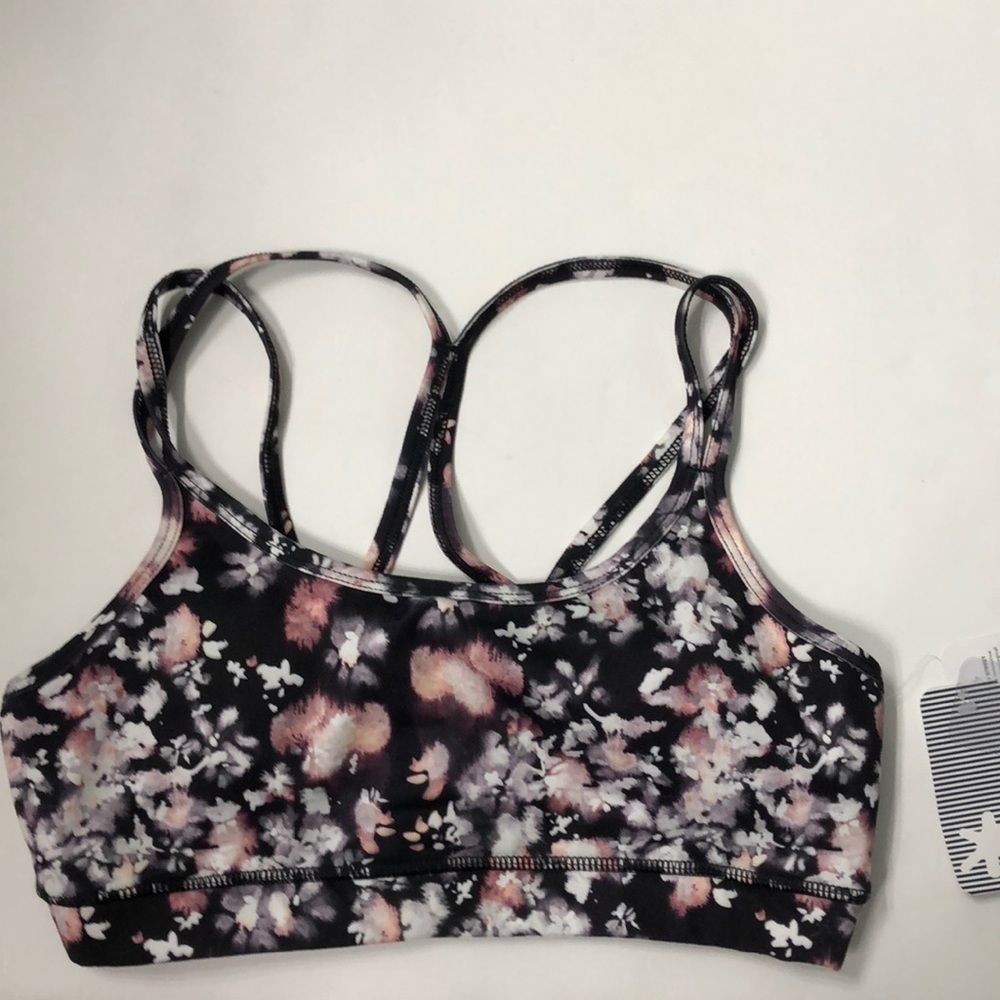 Splendid floral sports bra size medium